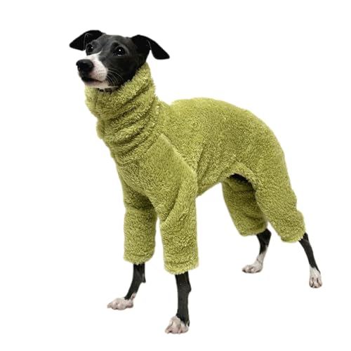 UOSIA Fleece Hund Jumpsuit Ganzkörper Hund Mantel mit Beinen Weich Warm Pyjama Winter Italienisch Greyhound Kleidung für kleine mittelgroße Hunde von UOSIA