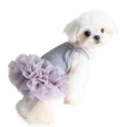 UOSIA Hund Tutu Rock Dünne Süße Sommerpuppen -Weste Kleid Haustier Hemd Für Geburtstag Hochzeitsfeier Katzenbekleidung Accessoires von UOSIA