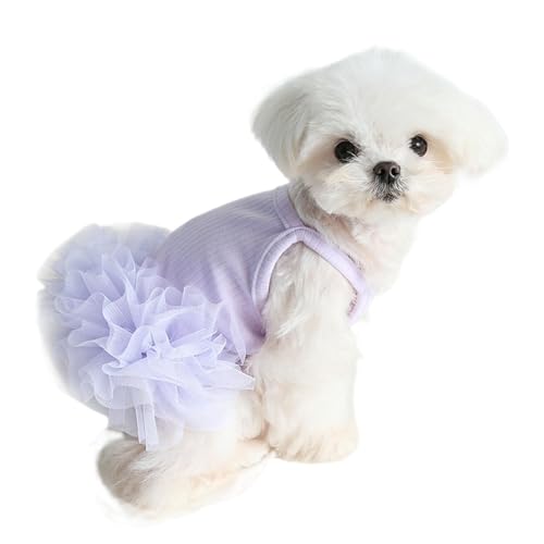 UOSIA Hund Tutu Rock Dünne Süße Sommerpuppen -Weste Kleid Haustier Hemd Für Geburtstag Hochzeitsfeier Katzenbekleidung Accessoires von UOSIA