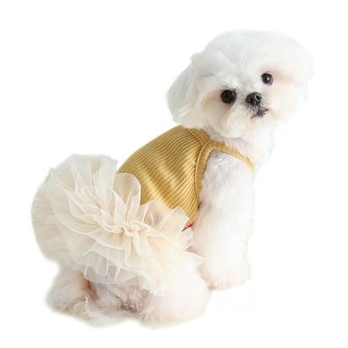 UOSIA Hund Tutu Rock Dünne Süße Sommerpuppen -Weste Kleid Haustier Hemd Für Geburtstag Hochzeitsfeier Katzenbekleidung Accessoires von UOSIA