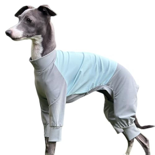 UOSIA Hundekleidung für italienische Greyhounds Sommer Dünne Hund Overall Ganzkörper Hund Pyjamas Schnell Trocknen Atmungsaktive Pet Bodysuit für kleine mittlere große Hunde von UOSIA