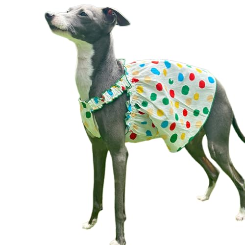 UOSIA Hundeprinzessin Kleid Greyhound Hemd Rock Dünne Süße Hund Blumenmädchenkleid Für Kleine Mittelgroßen Hunden Weiche Atmungsaktiv von UOSIA