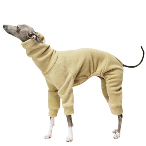 UOSIA Italienischer Windhund-Overall, warmer Wollmantel für Hunde, eleganter Schlafanzug von Whippet, Kleidung für Hunde bei kaltem Wetter, Stehkragen für Hunde von UOSIA