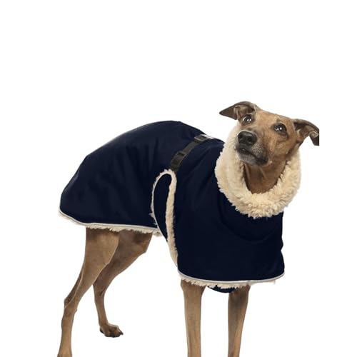 UOSIA Warme Hund Fleece Jacke Winddichte Italienische Greyhound Kleidung Mit Pelzigem Kragen Dicke Winter Whippet Hund Mantel Schneejacken Für Mittlere Große Hunde UOSIA Warme Hund Fleece Jacke Winddichte Italienische Greyhound Kleidung Mit Pelzigem Kragen Dicke Winter Whippet Hund Mantel Schneejacken Für Mittlere Große Hunde von UOSIA