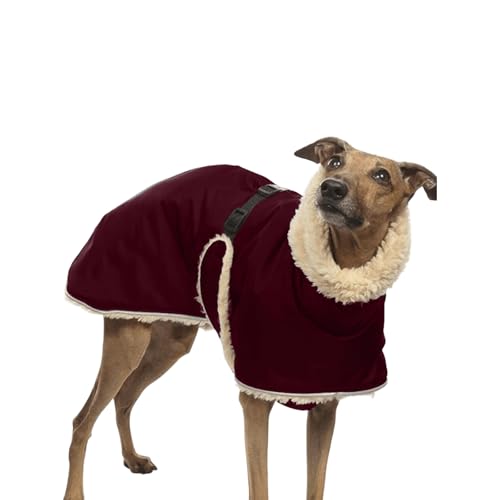 UOSIA Warme Hund Fleece Jacke Winddichte Italienische Greyhound Kleidung Mit Pelzigem Kragen Dicke Winter Whippet Hund Mantel Schneejacken Für Mittlere Große Hunde UOSIA Warme Hund Fleece Jacke Winddichte Italienische Greyhound Kleidung Mit Pelzigem Kragen Dicke Winter Whippet Hund Mantel Schneejacken Für Mittlere Große Hunde von UOSIA