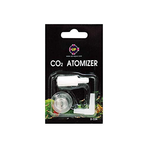 UP-AQUA CO2 Atomizer | Diffusor für Süßwasser und Meerwasser Aquarium | optimal für Pflanzenaquarien und Aquascapes von Nano bis mittlere Aquarien | inkl Zubehör | Betrieb ohne Filter Pumpe möglich von UP-AQUA