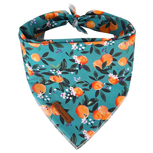 UP URARA PUP Sommer Hund Bandana, Bequem Baumwolle Dreieck Bid Schal für Welpen Kleine Hunde, Niedlich Klassischer Hund Bid Scarf, Grün von UP URARA PUP