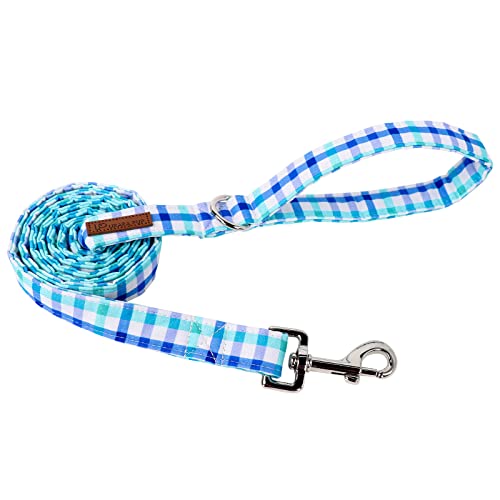 UP URARA PUP Sommer-Hundeleine, Match-Hundehalsband, robust, langlebig, blaue Baumwolle, Hundeleine, Sommerhundetrainingsleine für kleine, mittelgroße und große Hunde, Sommerhundeleine von UP URARA PUP