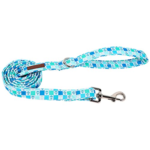 UP URARA PUP Strapazierfähige Hundeleine und Halsband, Baumwolle, robust für kleine bis große Hunde, perfekt für Sommertraining, Blau von UP URARA PUP