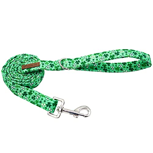 UP URARA PUP St. Patrick's Day Hundeleine Match Hundehalsband, robust, langlebig, St. Patrick's Day Baumwoll-Hundeleine, mittelgroße und große Hunde, Frühlings-Hundeleine von UP URARA PUP