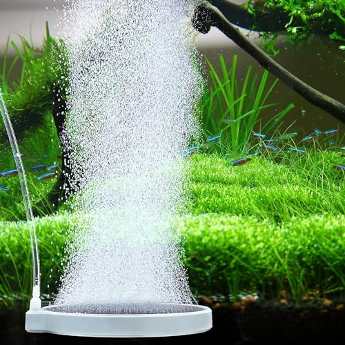 UPETTOOLS Nano-Luftstein für Aquarien, 15,2 cm, leiser Aquarium-Bubblerstein-Kit, ultrahoher Diffusor für gelösten Sauerstoff, Luftsprudler für 100 bis 150 Gallonen Tank Hydrokultur von UPETTOOLS