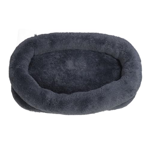 UPHIGHER Human Dog Bed, weiches, gemütliches, riesiges, rundes Bett, rutschfest, dunkelgrau, warmes Nickerchenbett für Erwachsene, ideal für den Winter (165x100x25cm) von UPHIGHER