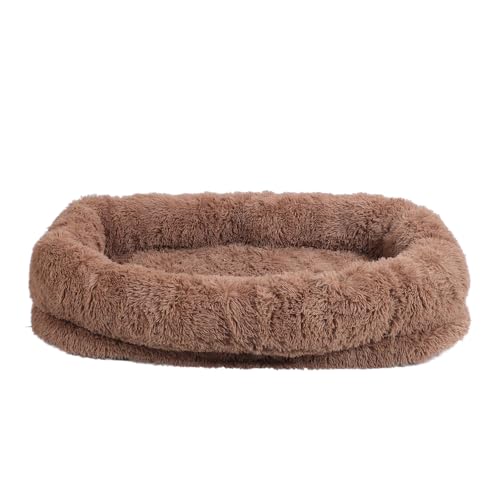 UPHIGHER Large Human Dog Bed Cozy Plush Giant Pet Bed with Removable Cover Machine Washable Round Shaped Human Sized for Pets and People (165x100x25cm) von UPHIGHER