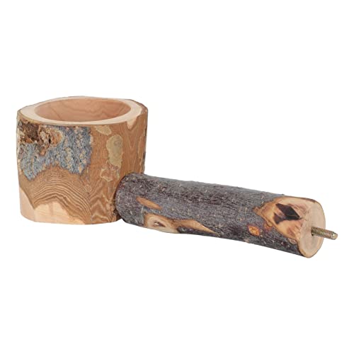 UPKOCH 1Stück Papageiständer aus Holz mit Futter und Spielschale für Papageien Lovebirds und Ähnliche Langlebig Fördert das Spielverhalten UPKOCH 1Stück Papageiständer aus Holz mit Futter und Spielschale für Papageien Lovebirds und Ähnliche Langlebig Fördert das Spielverhalten von UPKOCH