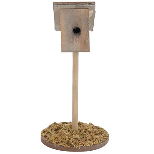 UPKOCH 2 Stück Puppenhaus Pastoraler Vogel Mini Gartenszene Dekor Mikro Vogelhaus Mini Bastelarbeiten DIY Ornament Außendekoration Miniatur Vogelhaus Ornament Mini DIY von UPKOCH