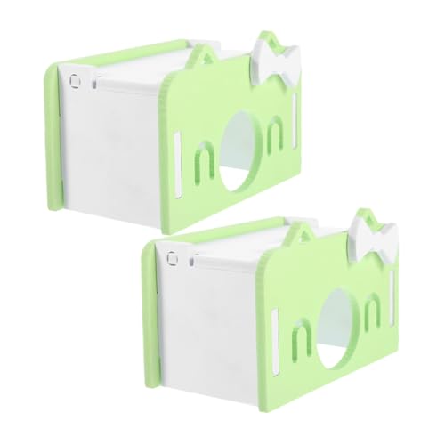 UPKOCH 2 Stück Teiliges Hamsterversteck aus Strapazierfähigem PVC Großes Kunststoffhaus für Zwerghamster Meerschweinchen und Kleine Nagetiere Robustes Nager für Schutz Klettern und UPKOCH 2 Stück Teiliges Hamsterversteck aus Strapazierfähigem PVC Großes Kunststoffhaus für Zwerghamster Meerschweinchen und Kleine Nagetiere Robustes Nager für Schutz Klettern und von UPKOCH