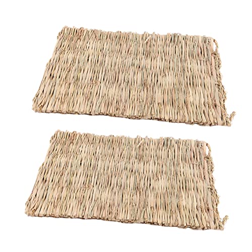UPKOCH 2Stücke Hamster Strohmatten für Haustiere Schlafpads für Nagetiere Bequemes Nest Beige Zubehör für Kleintiere und Nagerkäfige UPKOCH 2Stücke Hamster Strohmatten für Haustiere Schlafpads für Nagetiere Bequemes Nest Beige Zubehör für Kleintiere und Nagerkäfige von UPKOCH