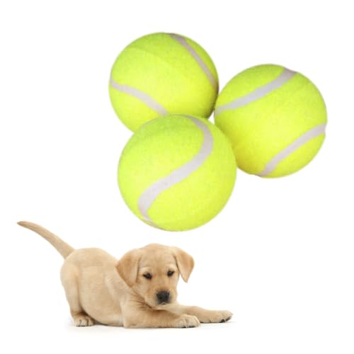 UPKOCH 3 Stück Teiliges Hundespielzeug Tennisball aus Robustem Naturgummi Bissfestes Kauspielzeug für Welpen und Hunde für Training Apportieren und Zahnpflege bei Aggressiven Kauern UPKOCH 3 Stück Teiliges Hundespielzeug Tennisball aus Robustem Naturgummi Bissfestes Kauspielzeug für Welpen und Hunde für Training Apportieren und Zahnpflege bei Aggressiven Kauern von UPKOCH
