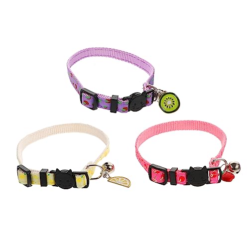 UPKOCH 3Stücke Katzenhalsband Mit Glocke Verstellbares Farbenfrohes Design Für Kleine Haustiere Sicher Und Langlebig Für Besondere Anlässe Und Tägliche Nutzung UPKOCH 3Stücke Katzenhalsband Mit Glocke Verstellbares Farbenfrohes Design Für Kleine Haustiere Sicher Und Langlebig Für Besondere Anlässe Und Tägliche Nutzung von UPKOCH