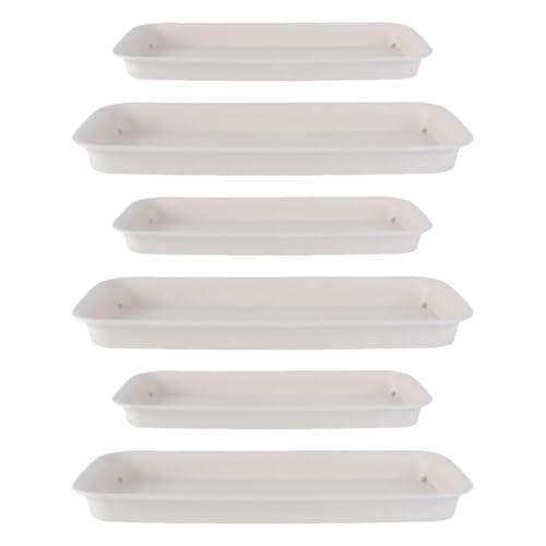 UPKOCH 6 Stück Rechteckige Blumentopfschalen Kunststoff Beige Pflanzenschalen für Pflanzenpflege rutschfeste Tropfschalen für und Gartenbereich UPKOCH 6 Stück Rechteckige Blumentopfschalen Kunststoff Beige Pflanzenschalen für Pflanzenpflege rutschfeste Tropfschalen für und Gartenbereich von UPKOCH