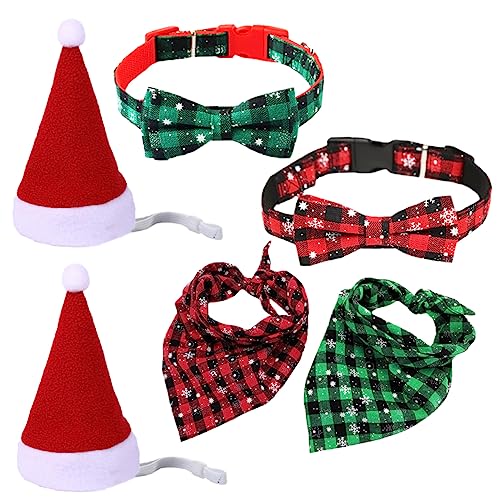 UPKOCH 6 Stück Teiliges aus Weihnachtskragen mit Design und Dreieckstuch für Verstellbares Halsband für Kleine Haustiere Perfektes Zubehör für Festliche Anlässe UPKOCH 6 Stück Teiliges aus Weihnachtskragen mit Design und Dreieckstuch für Verstellbares Halsband für Kleine Haustiere Perfektes Zubehör für Festliche Anlässe von UPKOCH