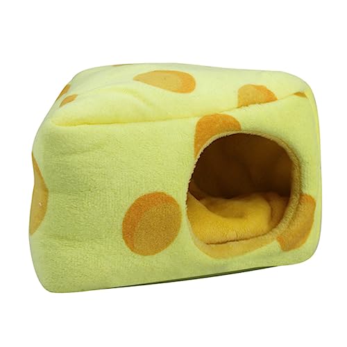 UPKOCH Hamster Bett Warmes Nest Cartoon Design für Kleine Haustiere Stressreduzierend Waschbar Schlafen und Ausruhen Stylische Käfigdekoration für Hamster UPKOCH Hamster Bett Warmes Nest Cartoon Design für Kleine Haustiere Stressreduzierend Waschbar Schlafen und Ausruhen Stylische Käfigdekoration für Hamster von UPKOCH