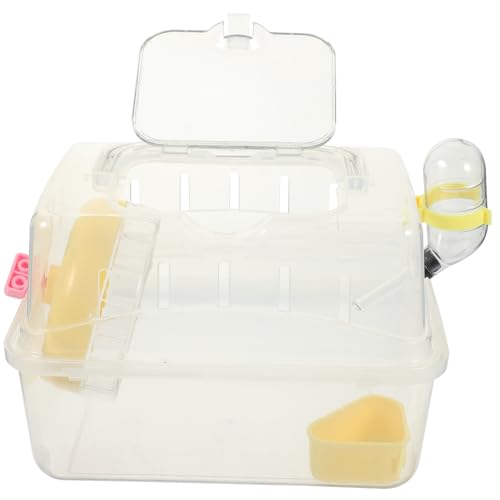 UPKOCH Hamster Transportbox Transparent mit Traggriff Atmungsaktiver Kleintierkäfig für Zwerghamster und Kleine Tiere Pflege Reisezwinger für Camping und Ausflüge Stabiles Material UPKOCH Hamster Transportbox Transparent mit Traggriff Atmungsaktiver Kleintierkäfig für Zwerghamster und Kleine Tiere Pflege Reisezwinger für Camping und Ausflüge Stabiles Material von UPKOCH