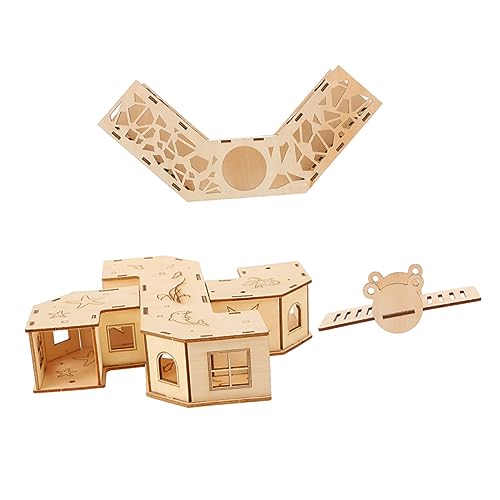 UPKOCH Hamster Tunnel aus Holz Lustiges Labyrinth für Kleine Haustiere Tunnels und Wippe für Hamsterkäfige und Tägliche Bewegung UPKOCH Hamster Tunnel aus Holz Lustiges Labyrinth für Kleine Haustiere Tunnels und Wippe für Hamsterkäfige und Tägliche Bewegung von UPKOCH