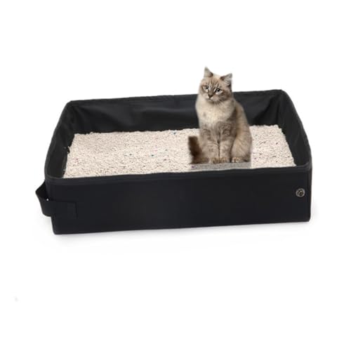 UPKOCH Kasten Wasserdichtes Katzenstreubecken Katzentoilettentrainer Katzenboxen für Wohnungskatzen Faltbare Katzentoilette Katzenbecken tragbare Katzentoilette Black UPKOCH Kasten Wasserdichtes Katzenstreubecken Katzentoilettentrainer Katzenboxen für Wohnungskatzen Faltbare Katzentoilette Katzenbecken tragbare Katzentoilette Black von UPKOCH