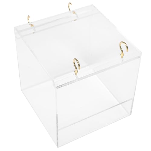 UPKOCH Parrot Badewanne Klein Transparent für Vögel Langlebiges Vogelbad Käfig Zubehör Auslaufsichere Futter und Badebox für Balkon und Außenbereich Wiederverwendbar Gesundheitsfördernd UPKOCH Parrot Badewanne Klein Transparent für Vögel Langlebiges Vogelbad Käfig Zubehör Auslaufsichere Futter und Badebox für Balkon und Außenbereich Wiederverwendbar Gesundheitsfördernd von UPKOCH