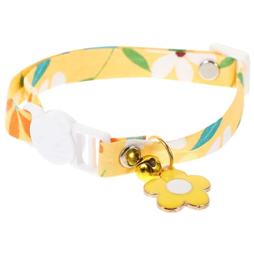 UPKOCH Verstellbares Katzenhalsband mit Glocken Dekoratives Haustierhalsband in Hellem Gelb Geeignet für Katzen Kätzchen Tägliches Tragen Partys Weihnachten und Fotoshootings UPKOCH Verstellbares Katzenhalsband mit Glocken Dekoratives Haustierhalsband in Hellem Gelb Geeignet für Katzen Kätzchen Tägliches Tragen Partys Weihnachten und Fotoshootings von UPKOCH