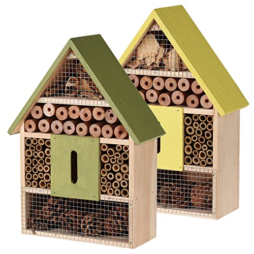 Natürliches Holz, Insektenfreundlich, Käfer, Biene, Schmetterling, Marienkäfer, Hotel, Gartenunterstand, kinderfreundlich, für den Garten von URBNLIVING