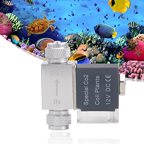 URCheers DC 12V Ausgang Magnetventil Aquarium CO2 Dual Interface Niedertemperatur-Magnetventil elektrisches Niedertemperatur-Magnetventil Aquarium DIY automatisches Schaltmagnetventil von URCheers