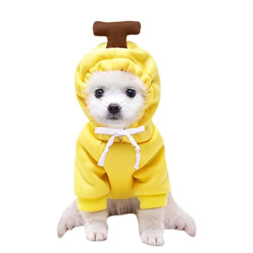 Haustier Hund Katze Kostüm, Haustier Plus Fleece Kapuzenpullover Baumwolle Welpen Winter Sweatshirt Warm Sweater Mantel Jacke für Katze und Hund in der Geburtstagsfeier Niedliche Haustier Kleidung von URFEDA