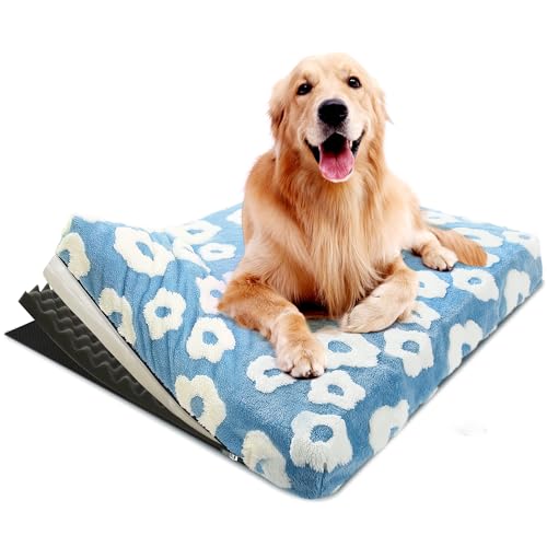 Wasserdichtes Hundebett für extra große Hunde, Abnehmbares und waschbares XL-Hundebett, orthopädisches Hundebett mit Eierkisten-Schaum und geschreddertem Memory-Schaum, Komfort-Hundebett für große von URPET