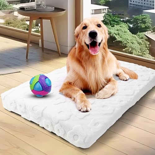 Wasserdichtes Hundebett für extra große Hunde, Abnehmbares und waschbares XL-Hundebett, orthopädisches Hundebett mit Eierkisten-Schaum und geschreddertem Memory-Schaum, Komfort-Hundebett für große von URPET