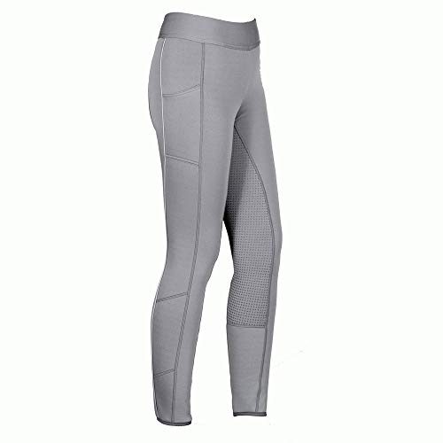 USG 10060004-130-044 "Alexandra" Damen Winter Reit-Tights, Grau, Größe: 44 von USG