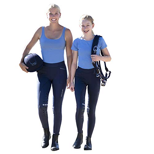 USG 10060007-132-034 Kate Damen Reit-Tights, Top-Grip Vollbesatz, Marine, Größe: 34 von USG