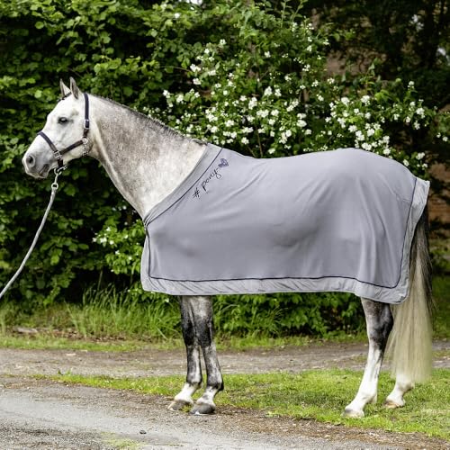 USG Fleecedecke ponylove grau/Marine, Gr.145cm von USG