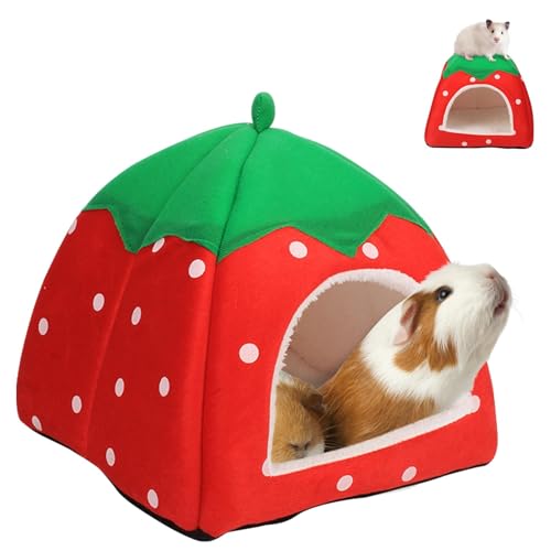 USYSGT Guinea Pig Bed, Guinea Pig Cave Heat Nest, Washable Cuddly Cave Cuddly Winter Cosy Small Animal Beds for Dwarf Rabbits, Chinchilla, Hamsters von USYSGT
