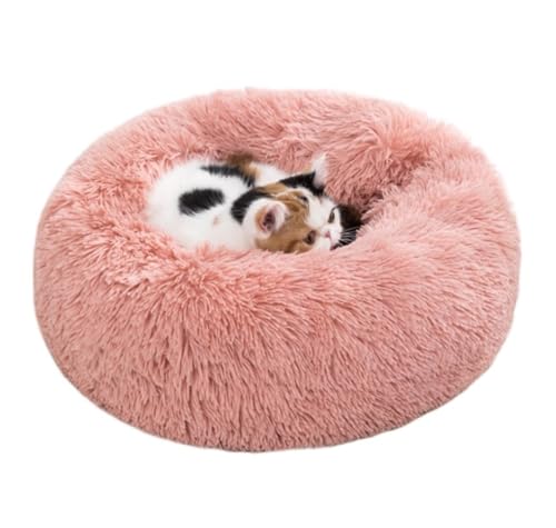 Hundebett Hundekorb Katzenbett Hundekörbchen Beruhigendes Haustierbett Für Große Hunde, Anti-Angst-Hundebetten, Hundebett Mit Befestigter Decke, Waschbar, Dunkel Haustierbett Hundesofa ( Color : B , S von UTOQIA