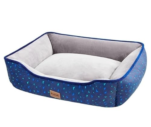 Hundebett Hundekorb Katzenbett Hundekörbchen Haustier Hund Katze Bett Welpen Kissen Haus weiche warme Zwinger Hund Matte Decke Holz Pethouses unvollendet Haustierbett Hundesofa ( Color : B , Size : 75 von UTOQIA