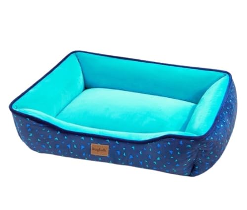 Hundebett Hundekorb Katzenbett Hundekörbchen Haustier Hund Katze Bett Welpen Kissen Haus weiche warme Zwinger Hund Matte Decke Holz Pethouses unvollendet Haustierbett Hundesofa ( Color : C , Size : 50 von UTOQIA