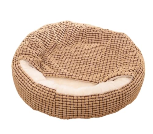 Hundebett Hundekorb Katzenbett Hundekörbchen Hundebett für kleine und mittelgroße Hunde, schlafendes Welpenbett, waschbar, beruhigende Katzenbetten für Hauskatzen Haustierbett Hundesofa ( Color : A , von UTOQIA