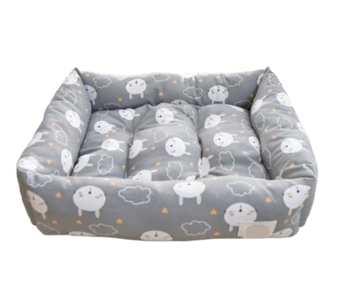 Hundebett Hundekorb Katzenbett Hundekörbchen Weiches Haustierbett mit stützenden Seiten, rechteckiges, waschbares Hundesofa, Katzenbett mit rutschfester Unterseite Haustierbett Hundesofa ( Color : B , von UTOQIA