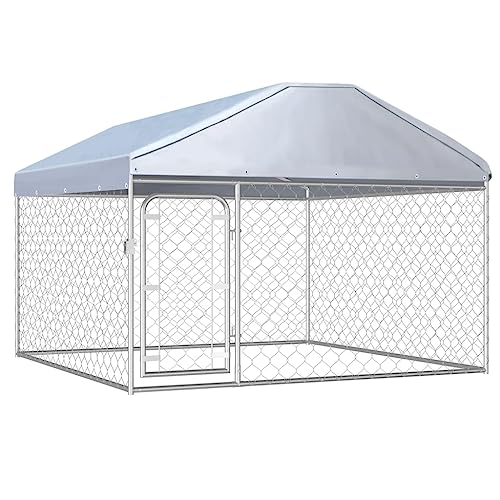 Nice Cool-Outdoor Hundehütte mit Dach 200x200x135cm von UTUMAX