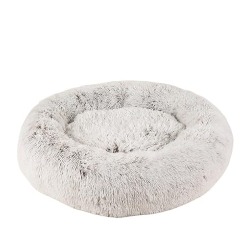 UVDS Katzenbett Haus Donut Rundes Sofa Zubehör Winter Haustierzubehör Warme Produkte Kissen Korb Kätzchen Matte for Katzenhundebetten (Color : Gradient Coffee, Size : 40cm) von UVDS