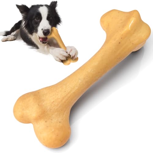 UXVA Hundespielzeug für aggressive Kauer, unzerstörbares Hundespielzeug, Nylabones für große Hunde, interaktives Hundespielzeug für mittelgroße und große Hunde, langlebiges und stabiles Zahnspielzeug von UXVA