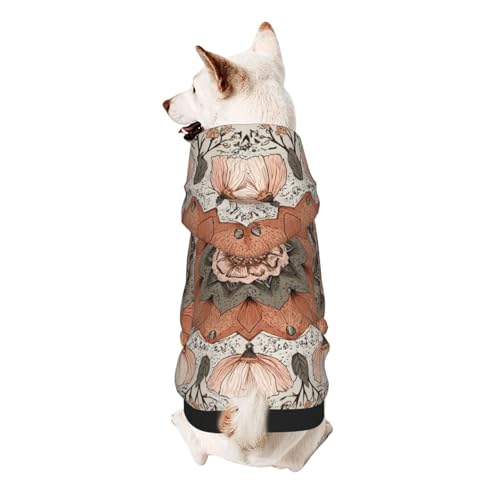 Hunde-Kapuzenpullover mit Alien-Lotusblüte, weiches und atmungsaktives Polyester, Haustierkleidung für kleine Hunde, Jungen und Mädchen Hunde-Kapuzenpullover mit Alien-Lotusblüte, weiches und atmungsaktives Polyester, Haustierkleidung für kleine Hunde, Jungen und Mädchen von UYHhgqw