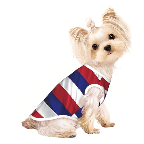 T-Shirt für Hunde, Motiv: Flagge von Hawaii, weiche und atmungsaktive Hundekleidung, einfaches An- und Ausziehen, geeignet für kleine Haustiere T-Shirt für Hunde, Motiv: Flagge von Hawaii, weiche und atmungsaktive Hundekleidung, einfaches An- und Ausziehen, geeignet für kleine Haustiere von UYHhgqw